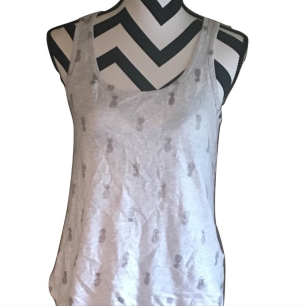 Pineapple Tank Top Size Medium - image 1